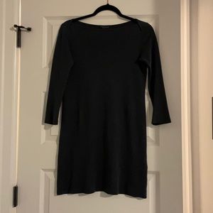 Theory Pima Cotton Boatneck Dress in Navy (Sz S)